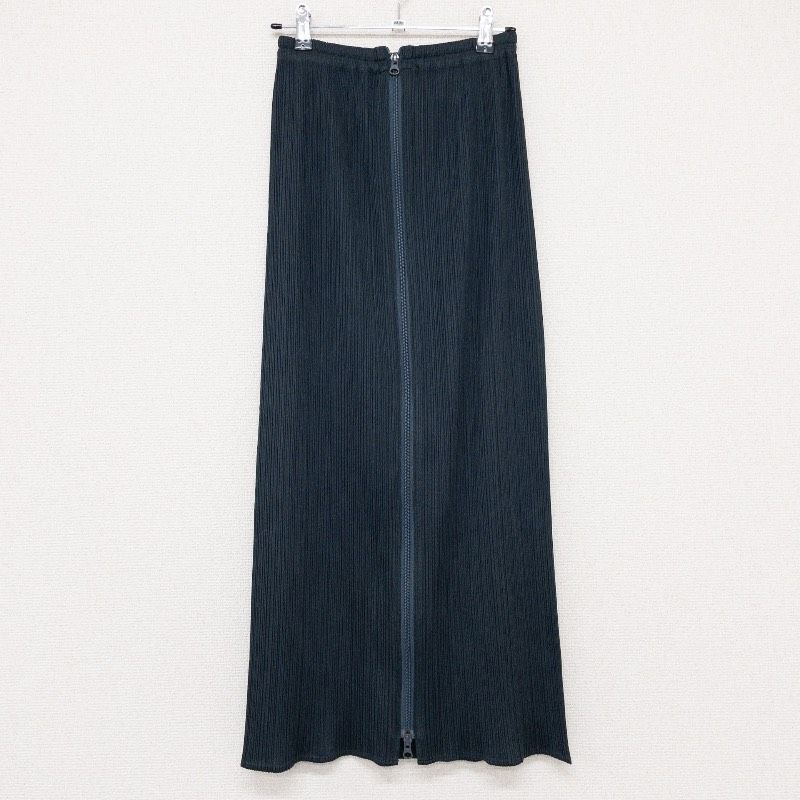 PLEATS PLEASE プリーツプリーズ ロングスカート フロントジップ