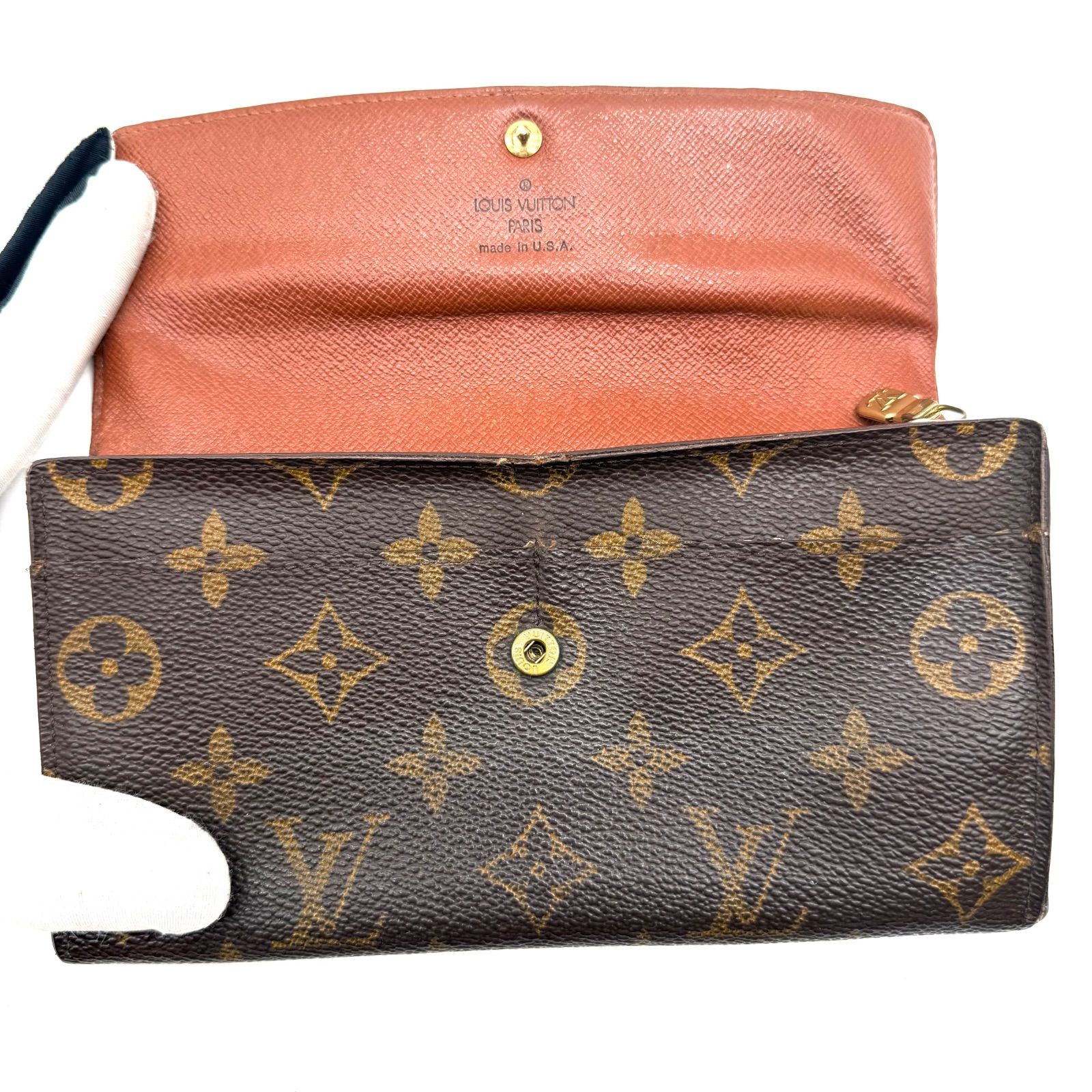 LOUIS VUITTON ルイヴィトン 長財布 ポシェット ポルトモネ クレディ 