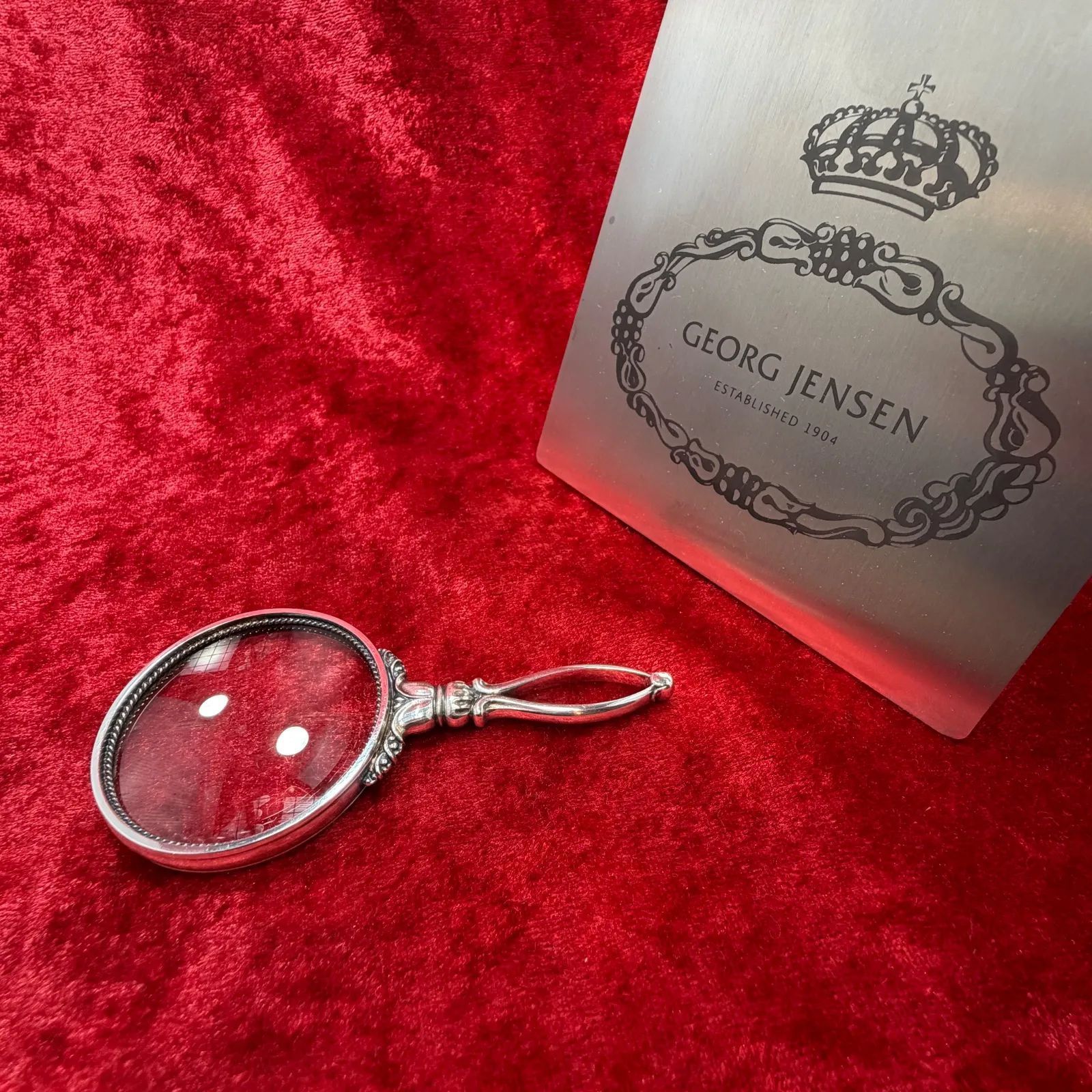 美品 お洒落なペンダントルーペ ♯184 ジョージジェンセン/GEORG 