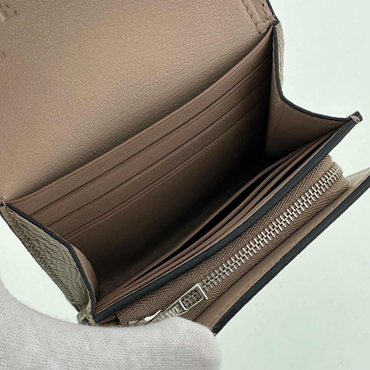 LOEWE ロエベ アナグラム コンパクト フラップウォレット 二つ折り財布 