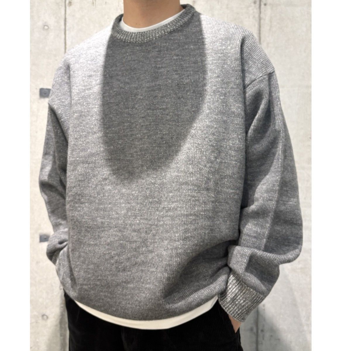 KAJA 25AW PLATING CREW KNITスウェットウールニット 8069000143744 