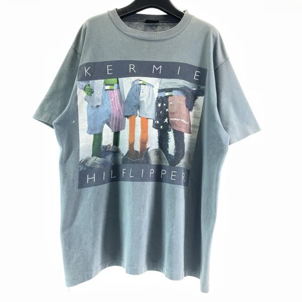 中古】90s KERMIT KERMIE HILFLIPPER パロTシャツ サイズXL カーミット 