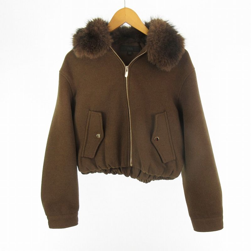 ZARAｳｰﾙﾎﾞﾝﾊﾞｰｼﾞｬｹｯﾄ H.P. FRANCE カラフルジャケット ZARA ウール 