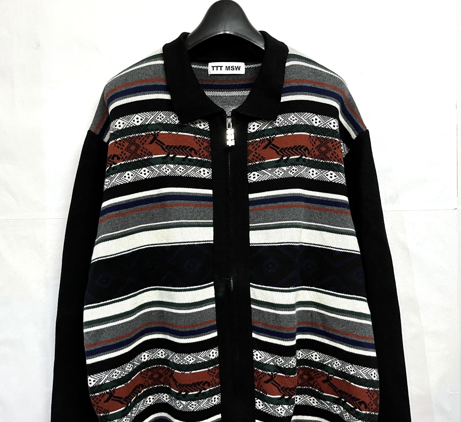 TTT MSW zipup knit ジップアップカーディガン