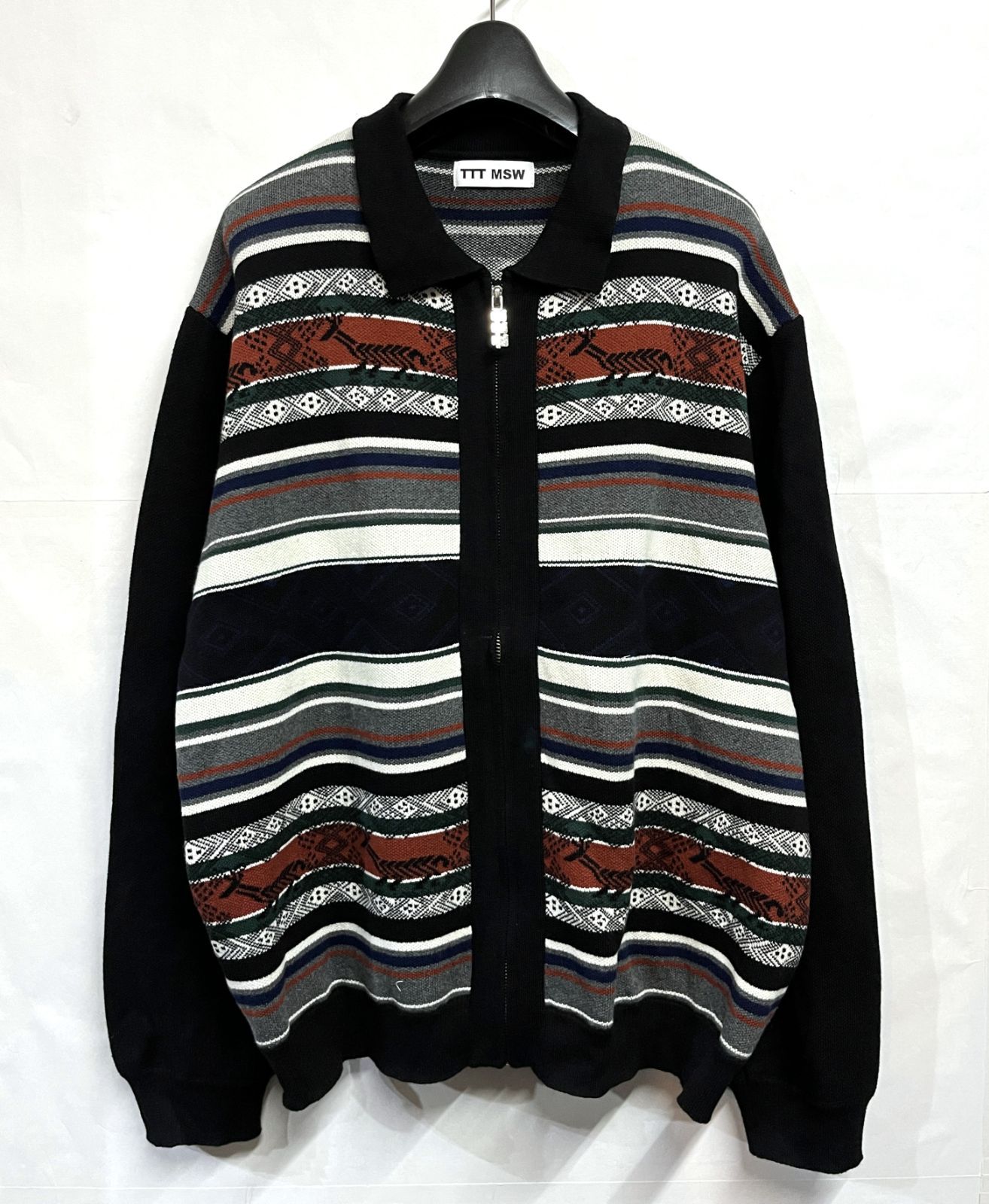 TTT_MSW ティーモダンストリートウェア Flower Jacquard Knit Cardigan 