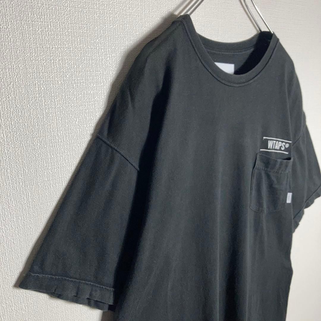 WTAPS ダブルタップス Tシャツ 刺繍 胸ポケット 黒 サイズ3 - メルカリ