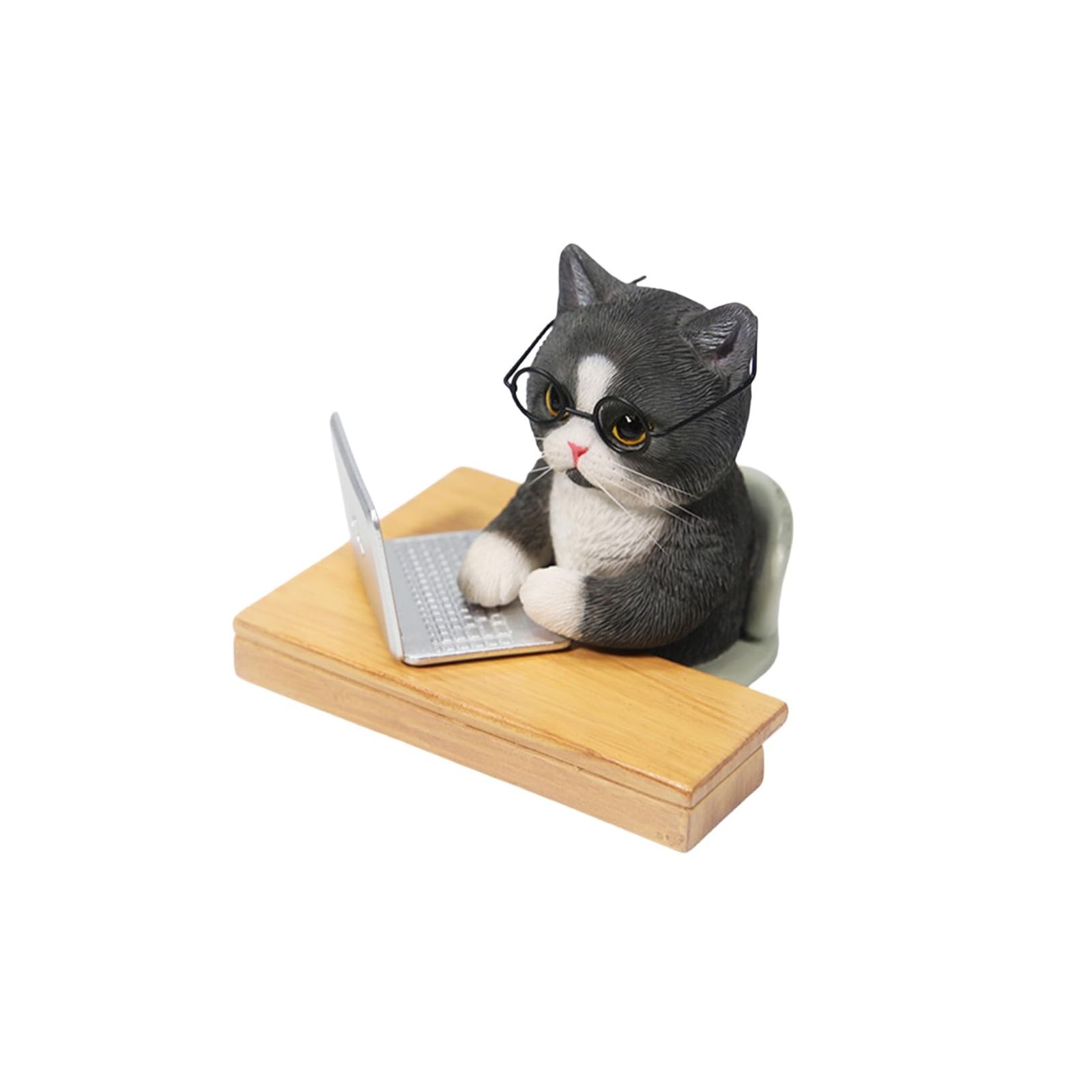 JXK 1/6スケール サボる猫 癒し 7cm 猫 動物 リアル フィギュア 樹脂