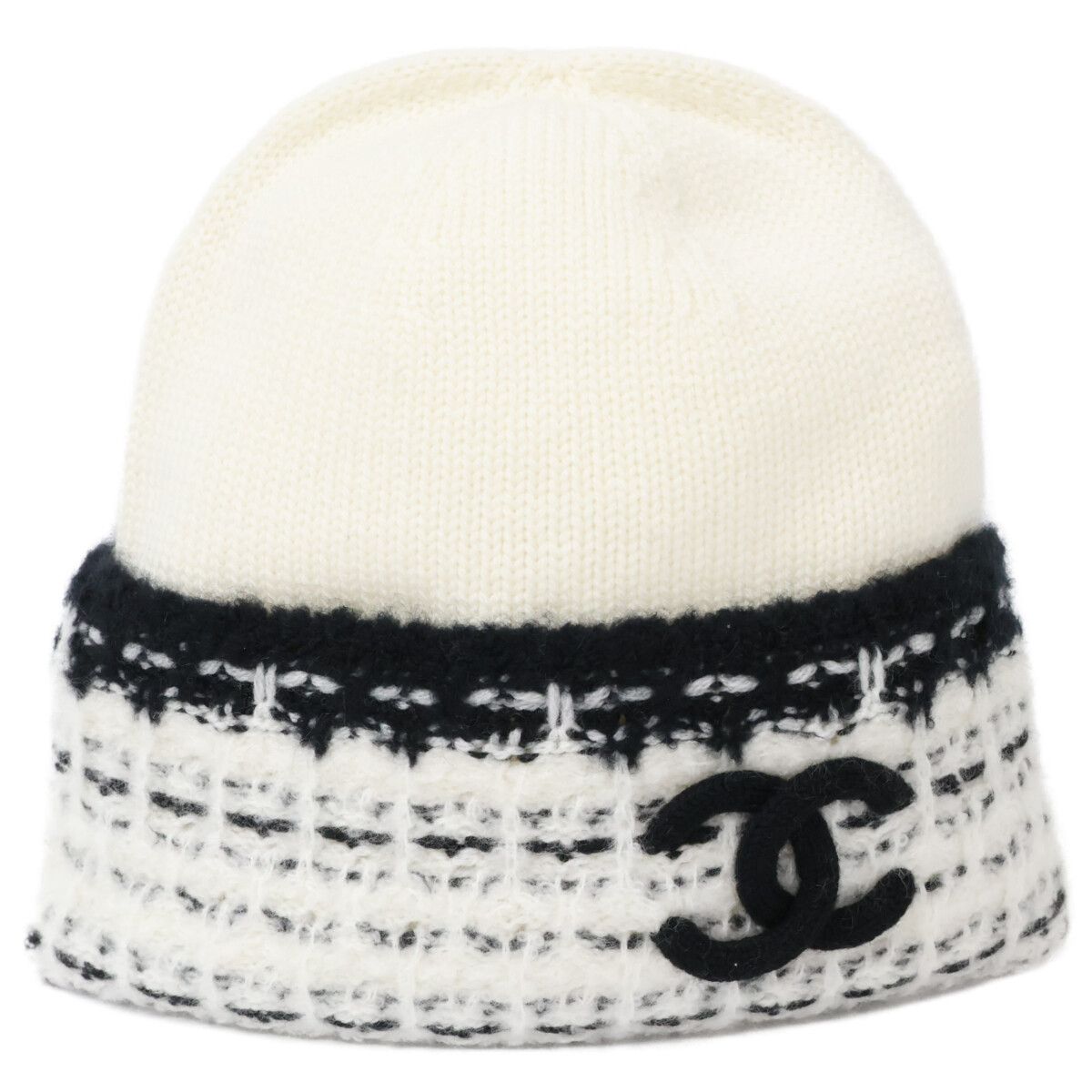 CHANEL シャネル 新品同様 カシミヤシルク混ウール ココマーク CHANEL シャネル 新品同様 カシミヤシルク混ウール ココマーク