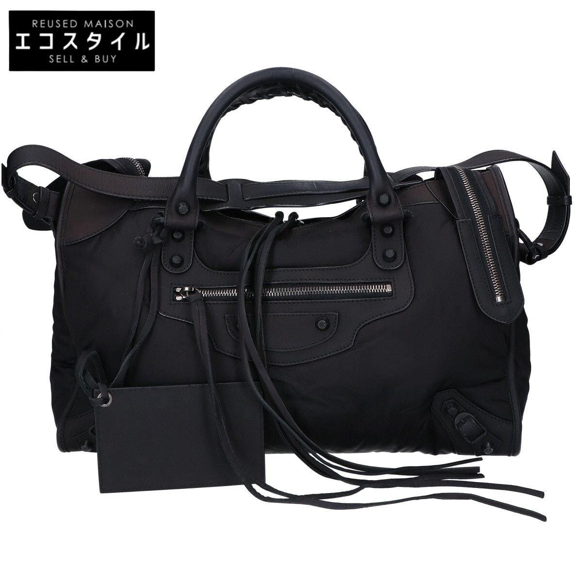BALENCIAGA バレンシアガ 115748 レザーxナイロン ザシティ 2WAY BALENCIAGA バレンシアガ 115748 レザーxナイロン ザシティ 2WAY