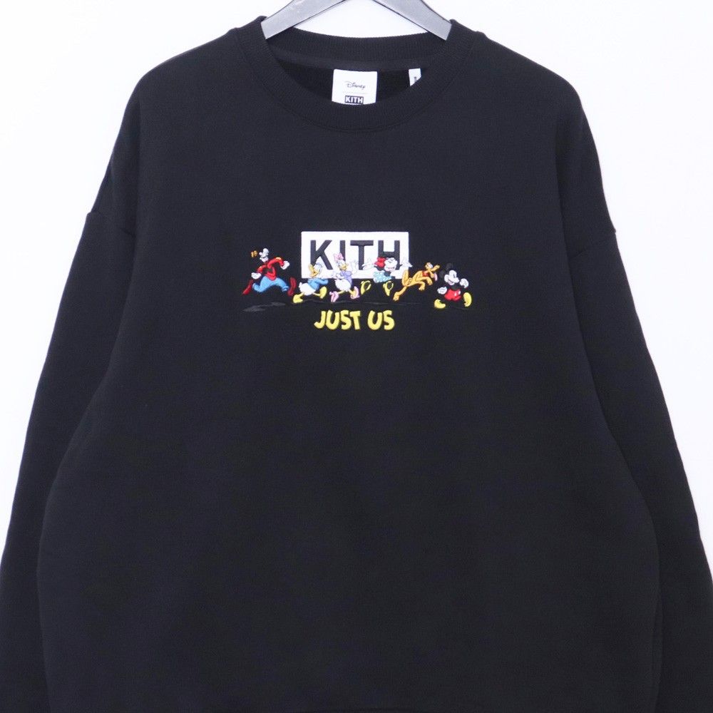 KITH × DISNEY Mickey & Friends Family Crewneck Lサイズ ブラック 