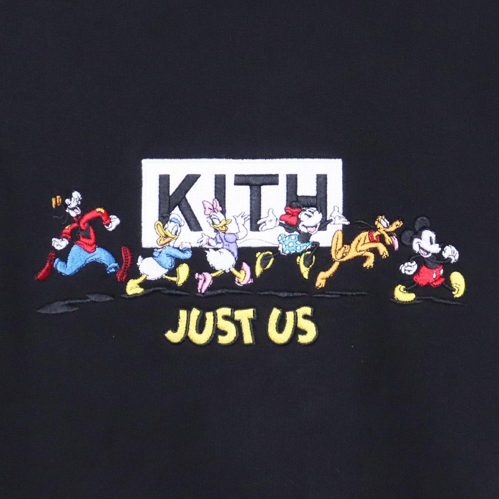 KITH × DISNEY Mickey & Friends Family Crewneck Lサイズ ブラック 