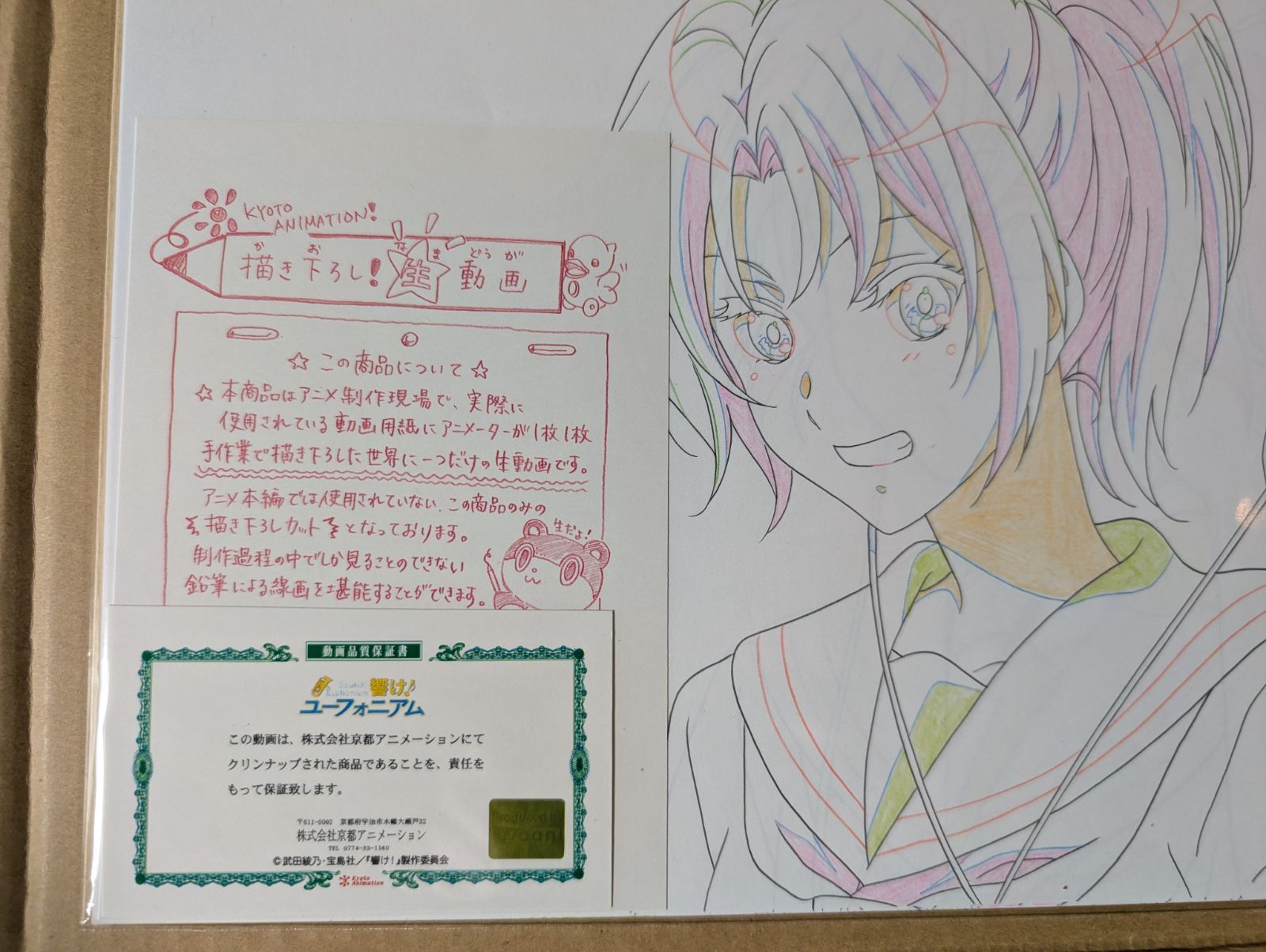 響け！ユーフォニアム 描き下ろし生動画 中川夏紀 【公式通販】