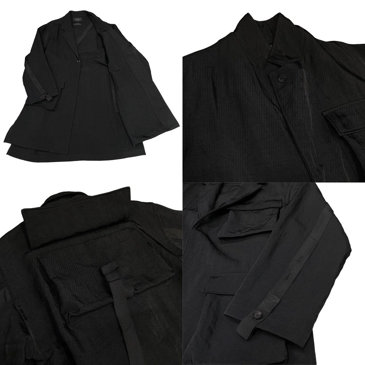 S'YTE Yohji Yamamoto ナイロンツイルマルチポケットロングジャケット