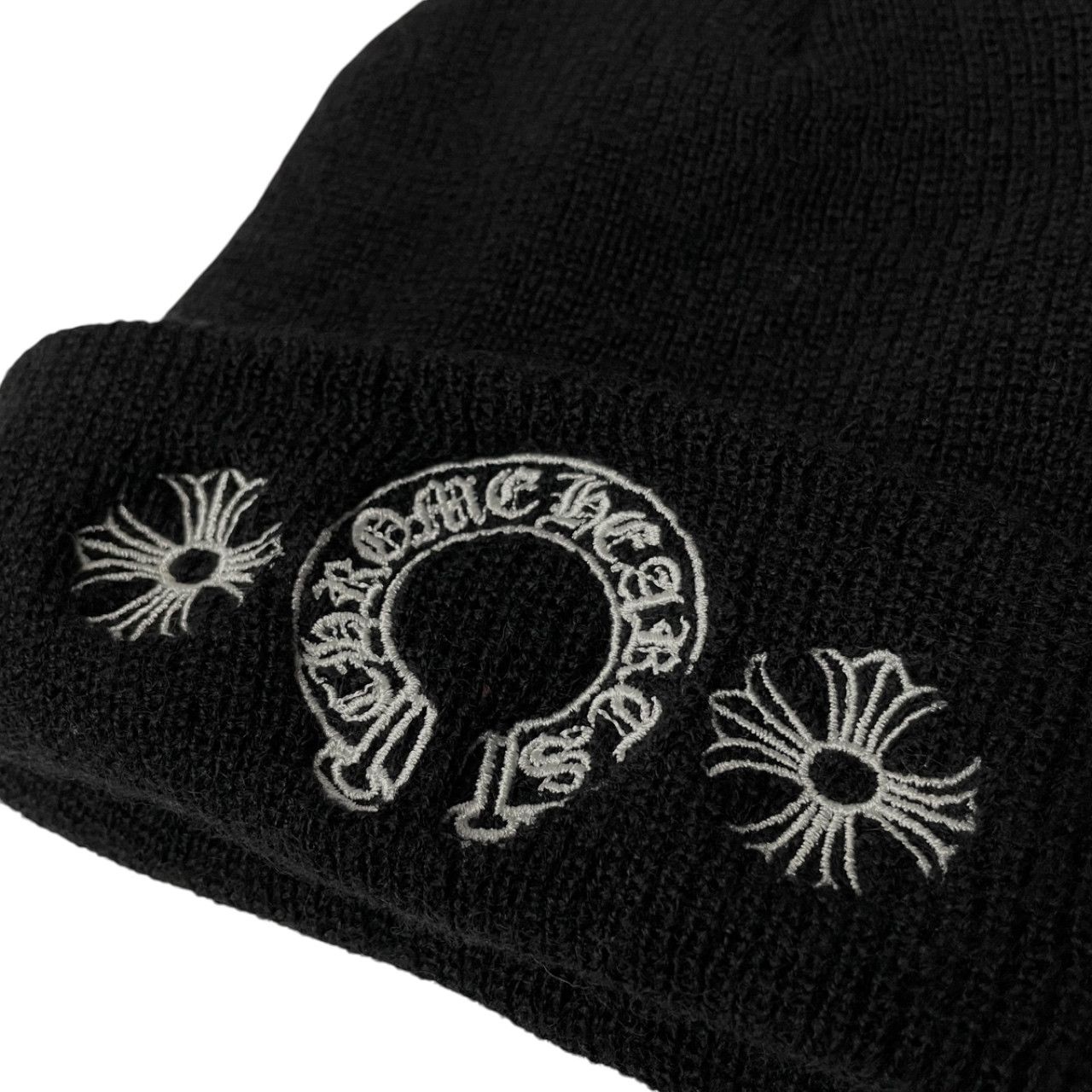 CHROME HEARTS WOOL WATCH CAP CHプラス刺繍ウールニットビーニー 