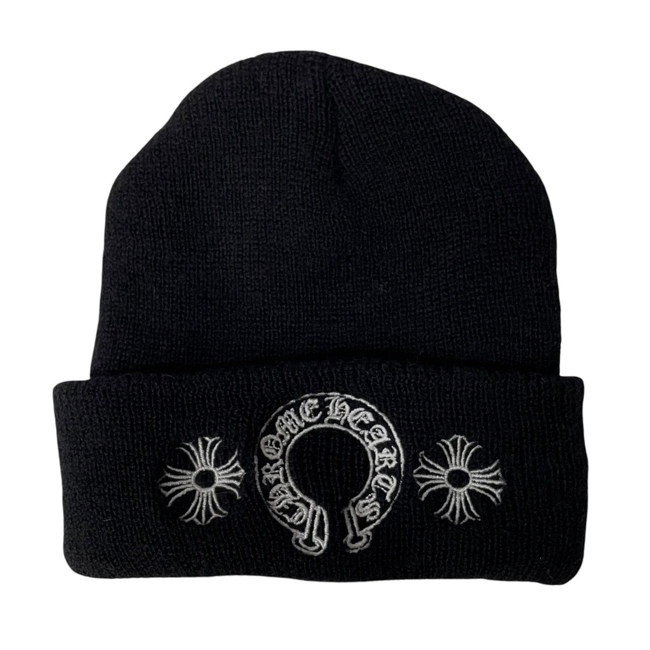 CHROME HEARTS WOOL WATCH CAP CHプラス刺繍ウールニットビーニー 