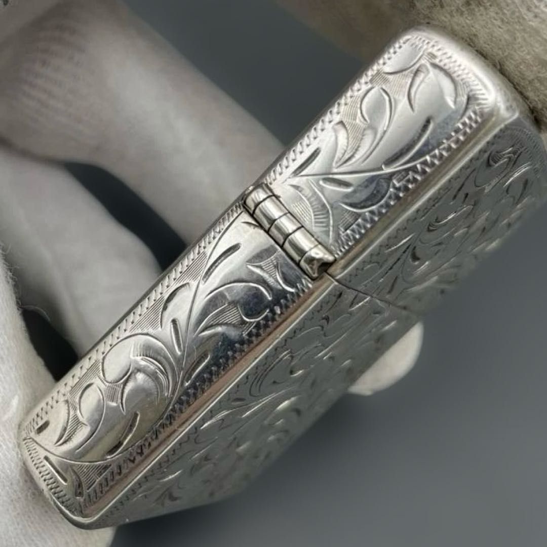 Zippo STERLING 5面彫刻 唐草 1993年製 スターリングシルバー 純銀製