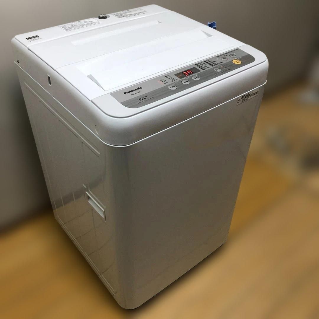 パナソニック 6.0kg 全自動洗濯機 NA-F60B12 2018年製 洗濯 ビッグ 