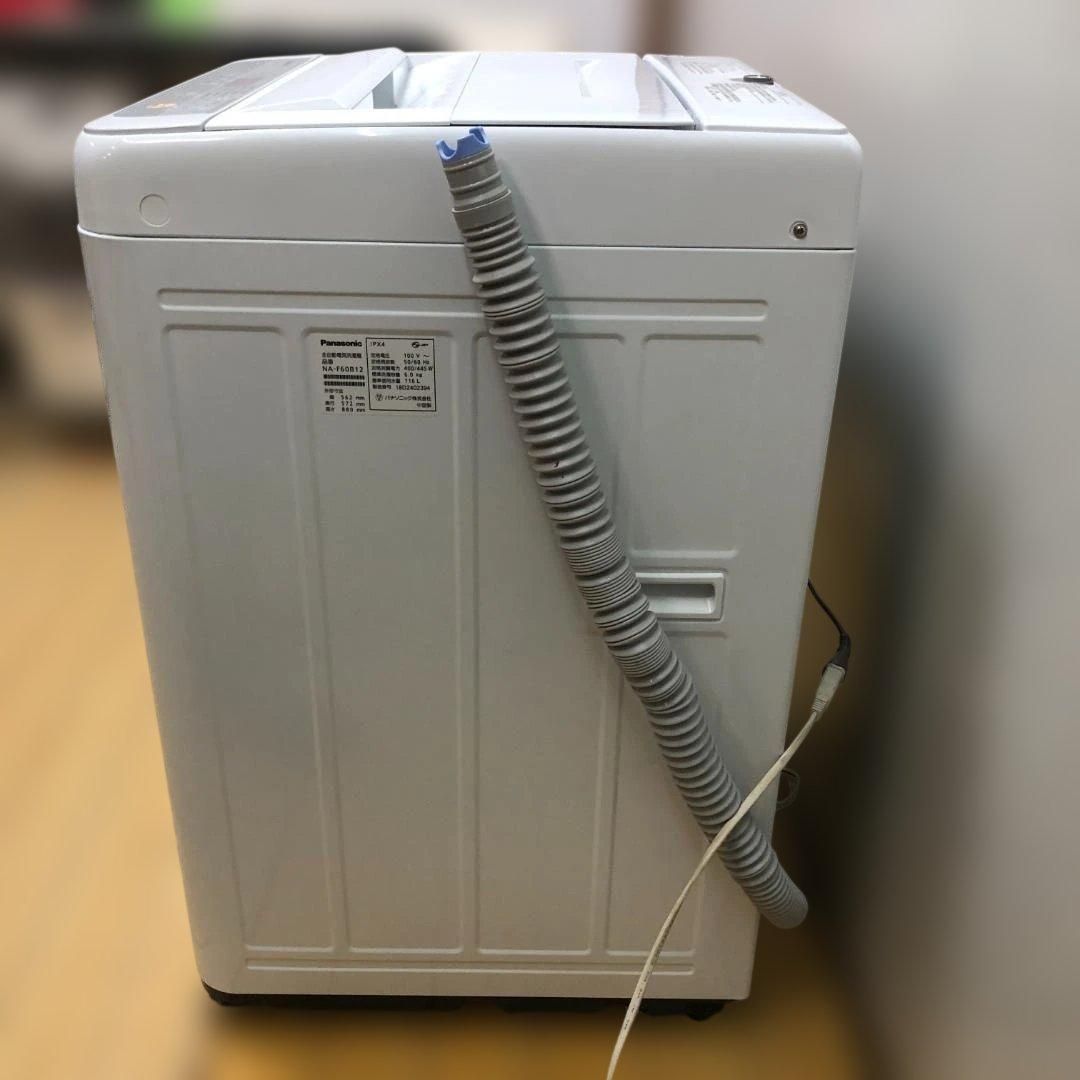 パナソニック 6.0kg 全自動洗濯機 NA-F60B12 2018年製 洗濯 ビッグ 