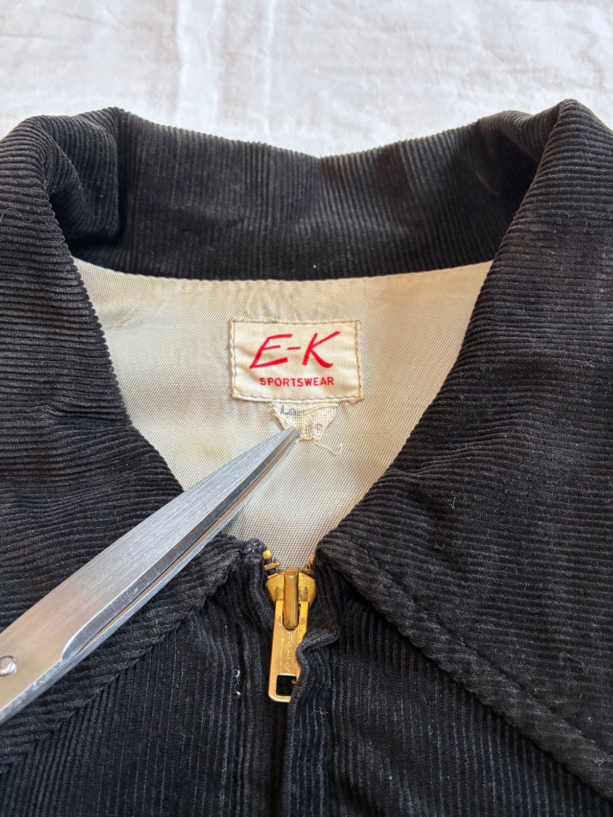 50s E-K SPORTSWEAR コーデュロイジャケット チェーンステッチ 50s E-K SPORTSWEAR コーデュロイジャケット チェーンステッチ