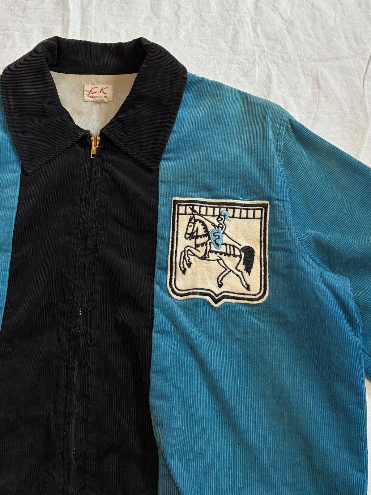 50s E-K SPORTSWEAR コーデュロイジャケット チェーンステッチ 50s E-K SPORTSWEAR コーデュロイジャケット チェーンステッチ