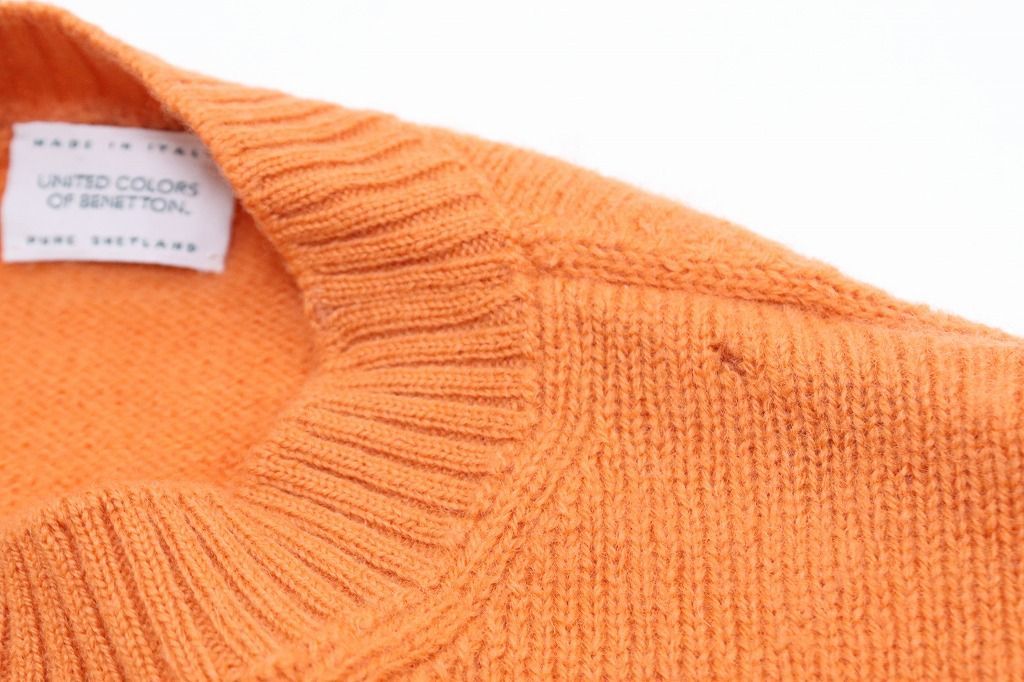 UNITED COLORS OF BENETTON ニット イタリア製 ピュア・シェットランド 