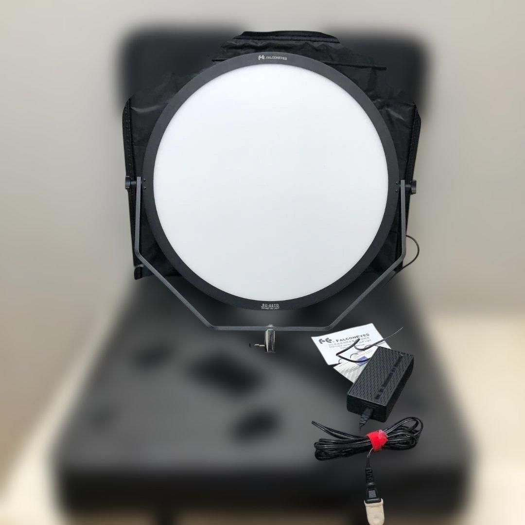 送料無料 FalconEyes SO-68TD 円形LEDライト 撮影照明 動画撮影 配信 