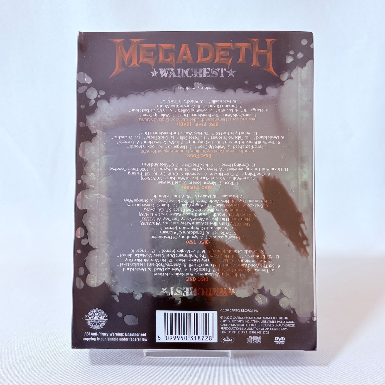 MEGADETH WARCHEST 輸入盤 4CD+DVD 限定盤 ボックスセット