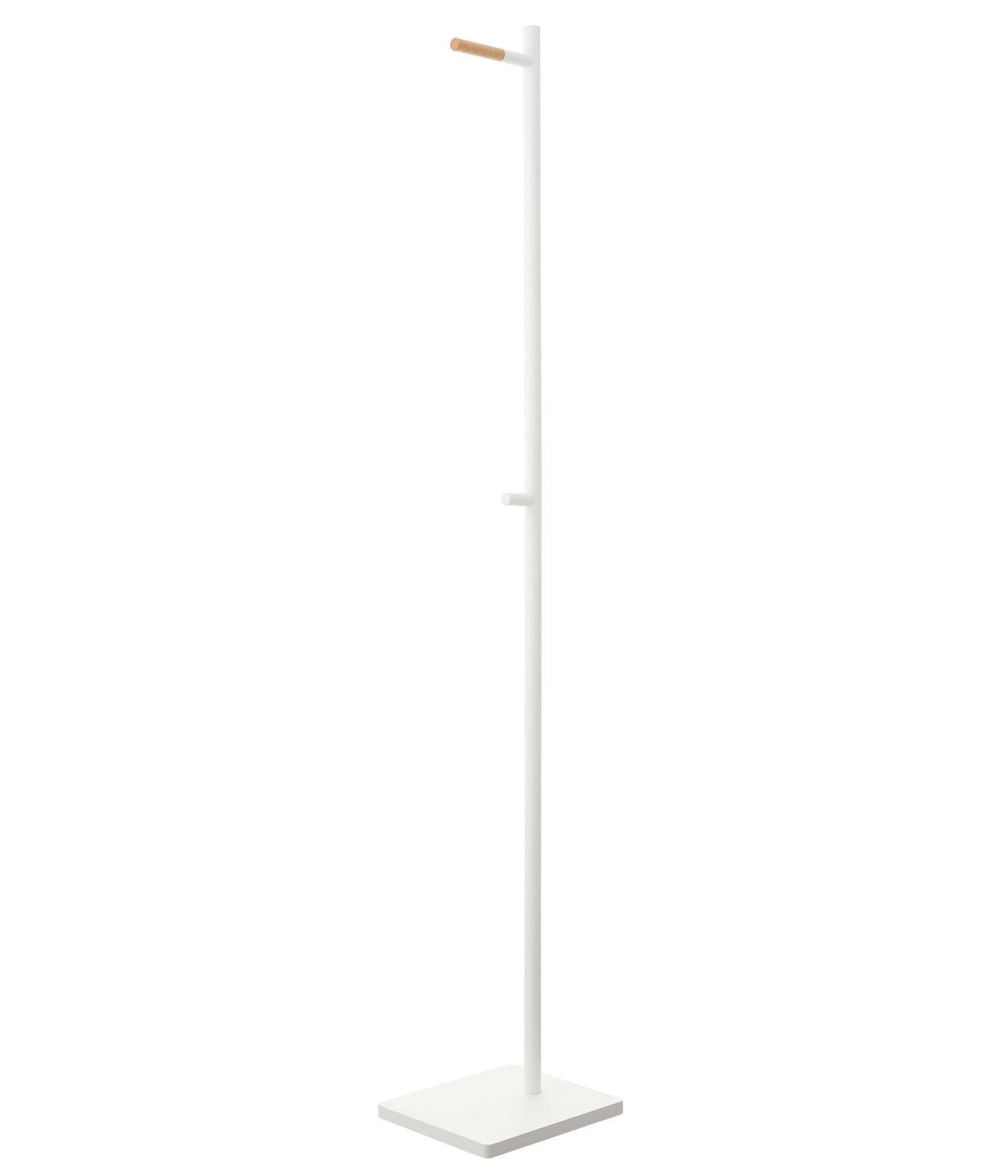 【人気商品】約W23×D30×H162.5cm タワー tower ホワイト 玄関先 コートハンガー オフィス 場所を取らず エントランス スマート設計 山崎実業(Yamazaki) 5912