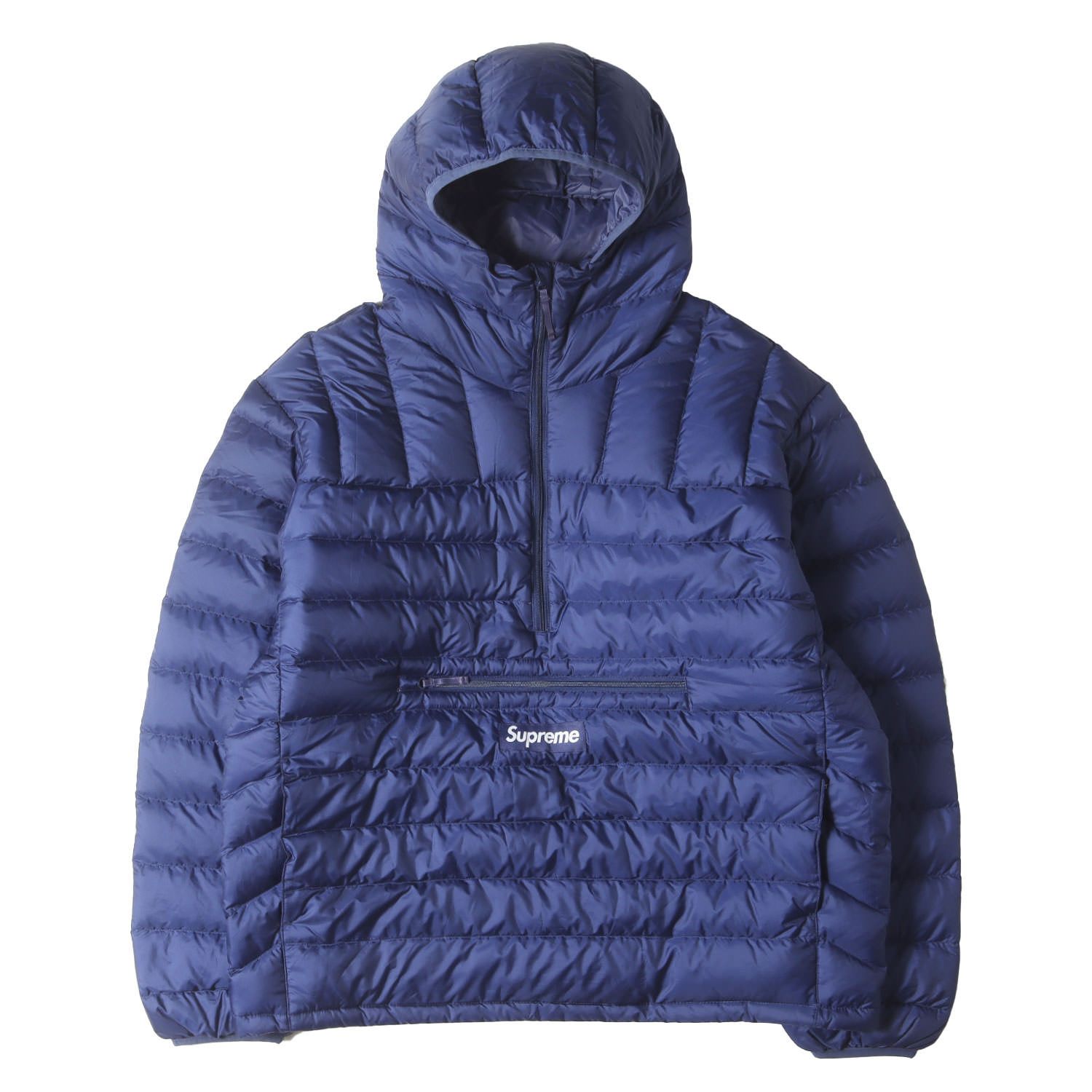 【古着】Supreme ネイビー プルオーバージャケット 中古・古着通販】SUPREME (シュプリーム) ニットジャケット ネイビー