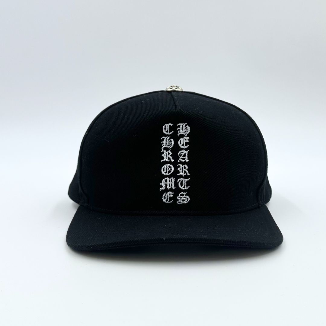 美品】Chrome Hearts バーティカルロゴ ブラック デニム ベースボール