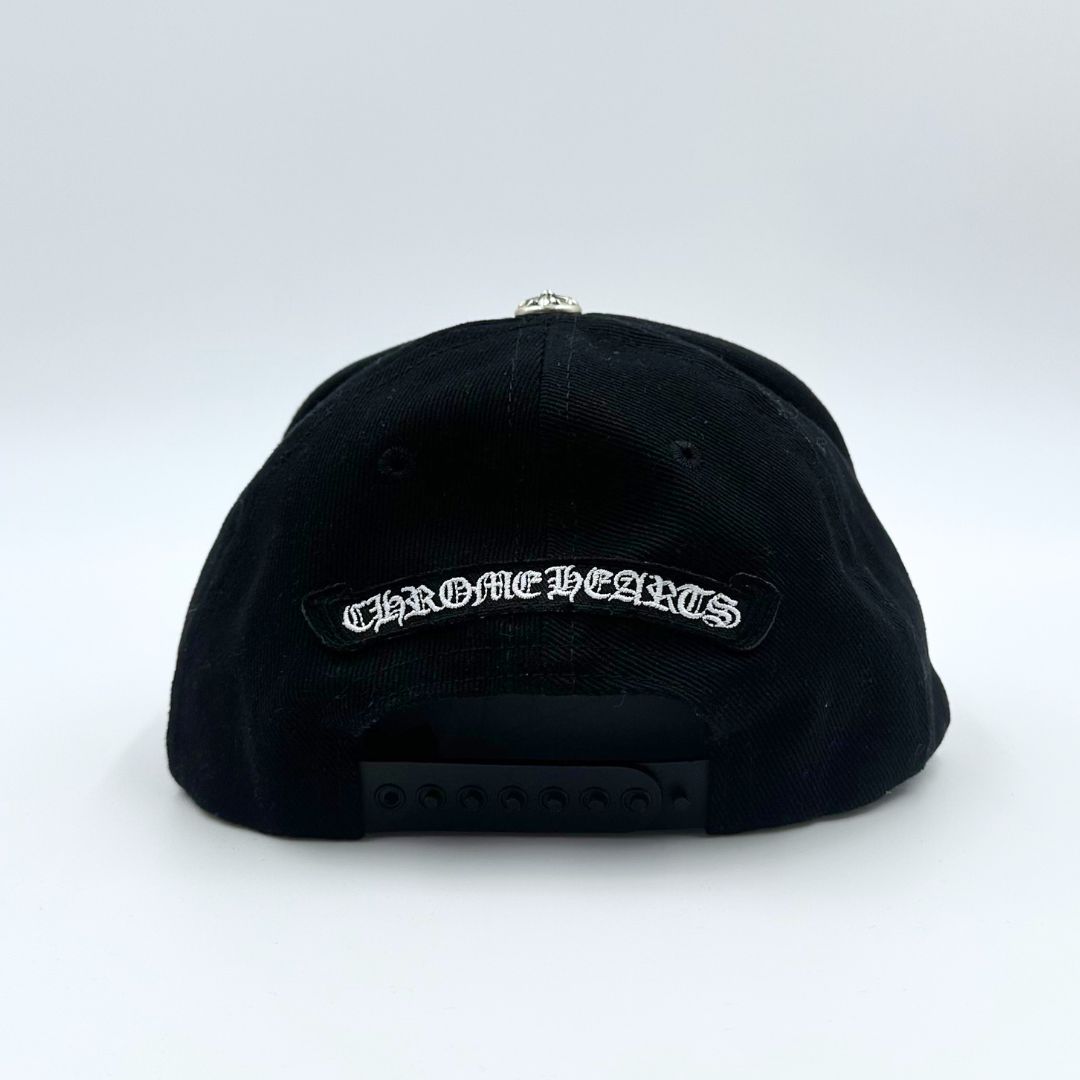 美品】Chrome Hearts バーティカルロゴ ブラック デニム ベースボール