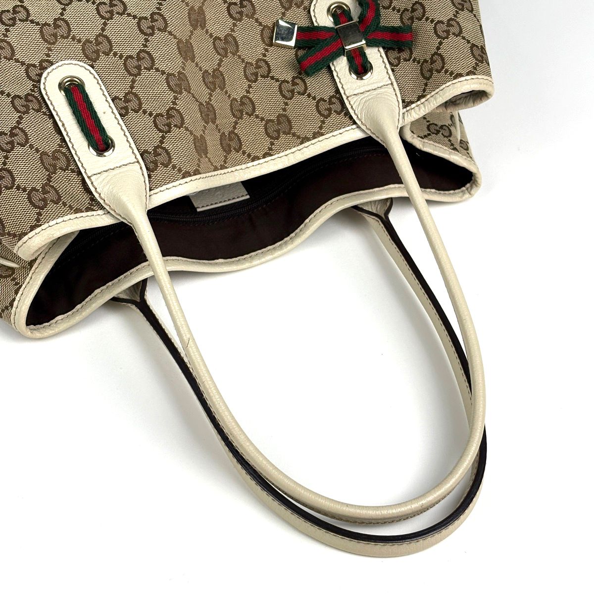 グッチ GUCCI プリンシー トートバッグ ショルダーバッグ リボン 