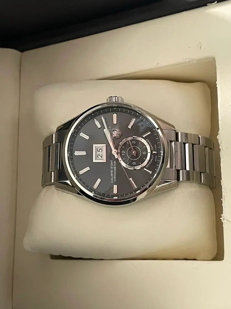  タグ ホイヤー カレラ キャリバー8 GMT スタイルアップ 自動巻き時計 腕時計(アナログ)