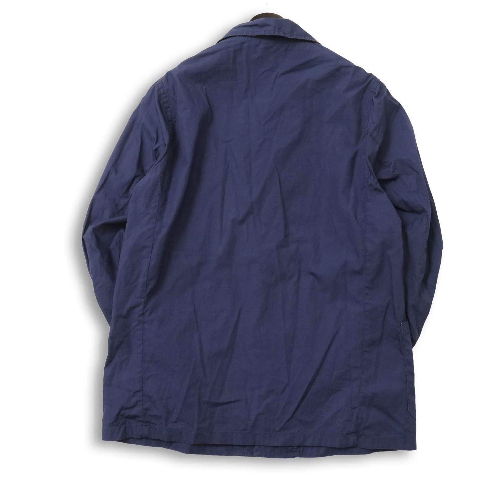 英国製★ Yarmo ヤーモ 通年★ コットン カジュアル ジャケット Sz.38 メンズ 紺 ネイビー 英国製☆ Yarmo ヤーモ 通年☆ コットン カジュアル ジャケット Sz.38