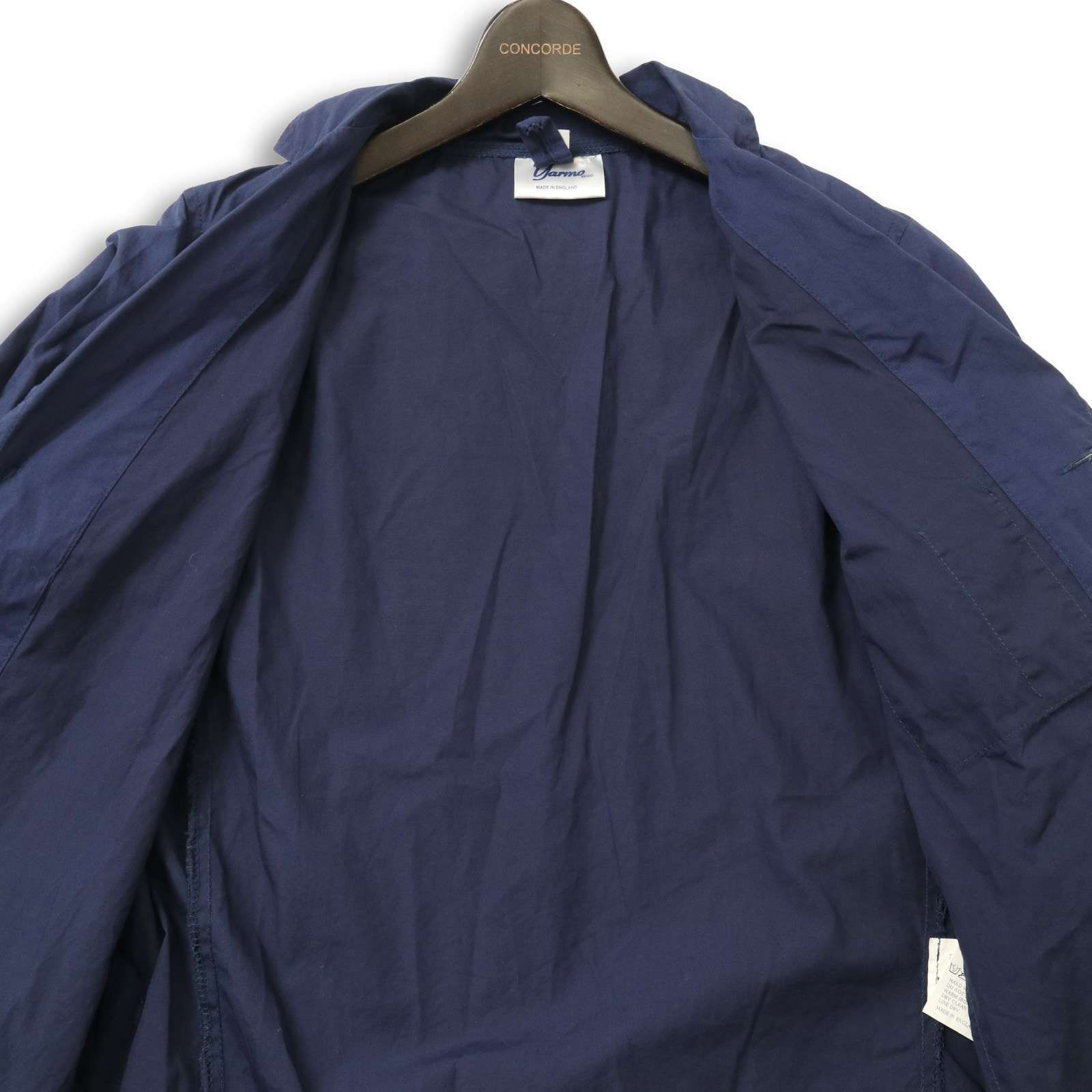 英国製☆ Yarmo ヤーモ 通年☆ コットン カジュアル ジャケット Sz.38