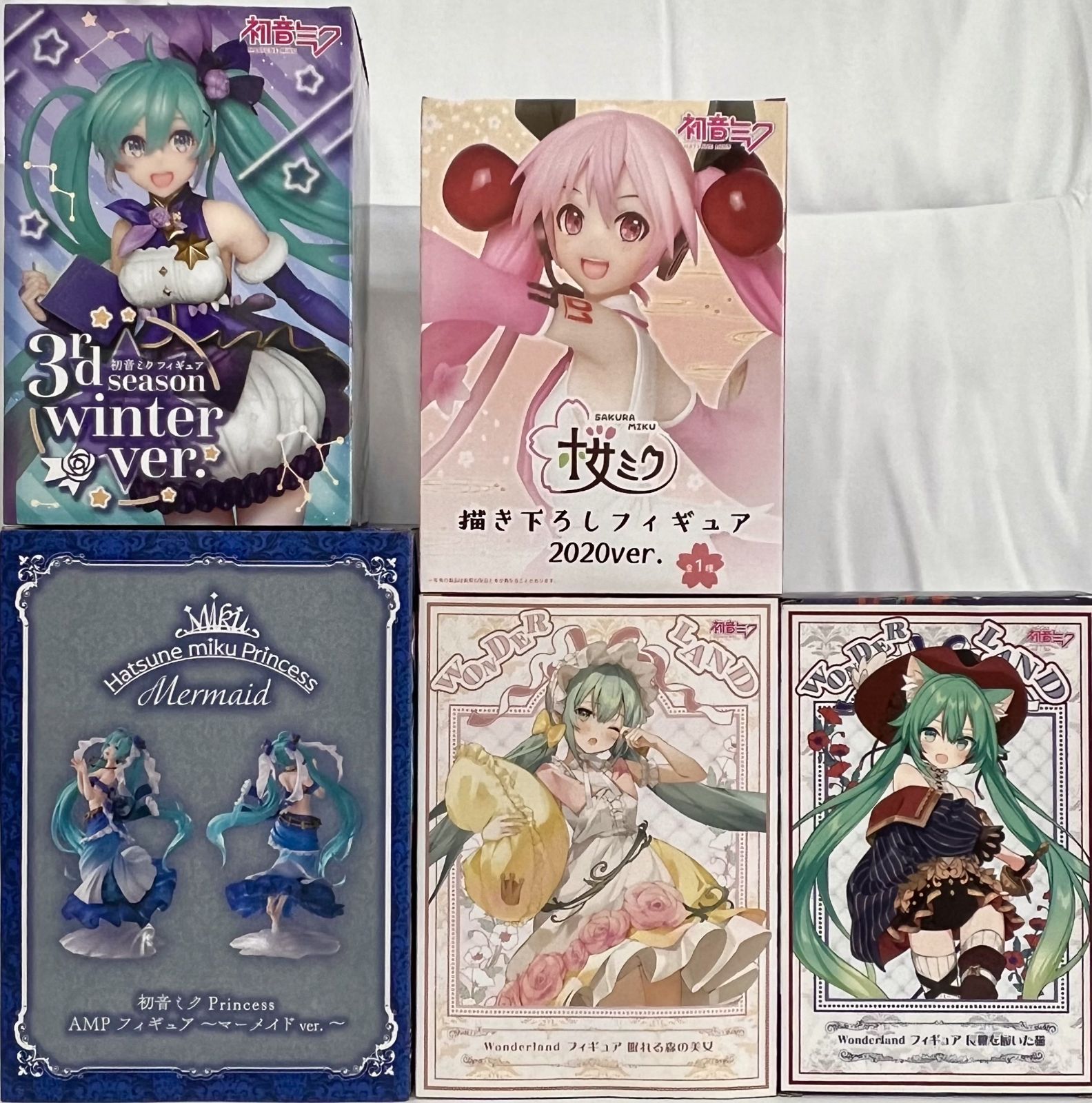 タイトー 初音ミク フィギュア 5種セット まとめ売り - メルカリ