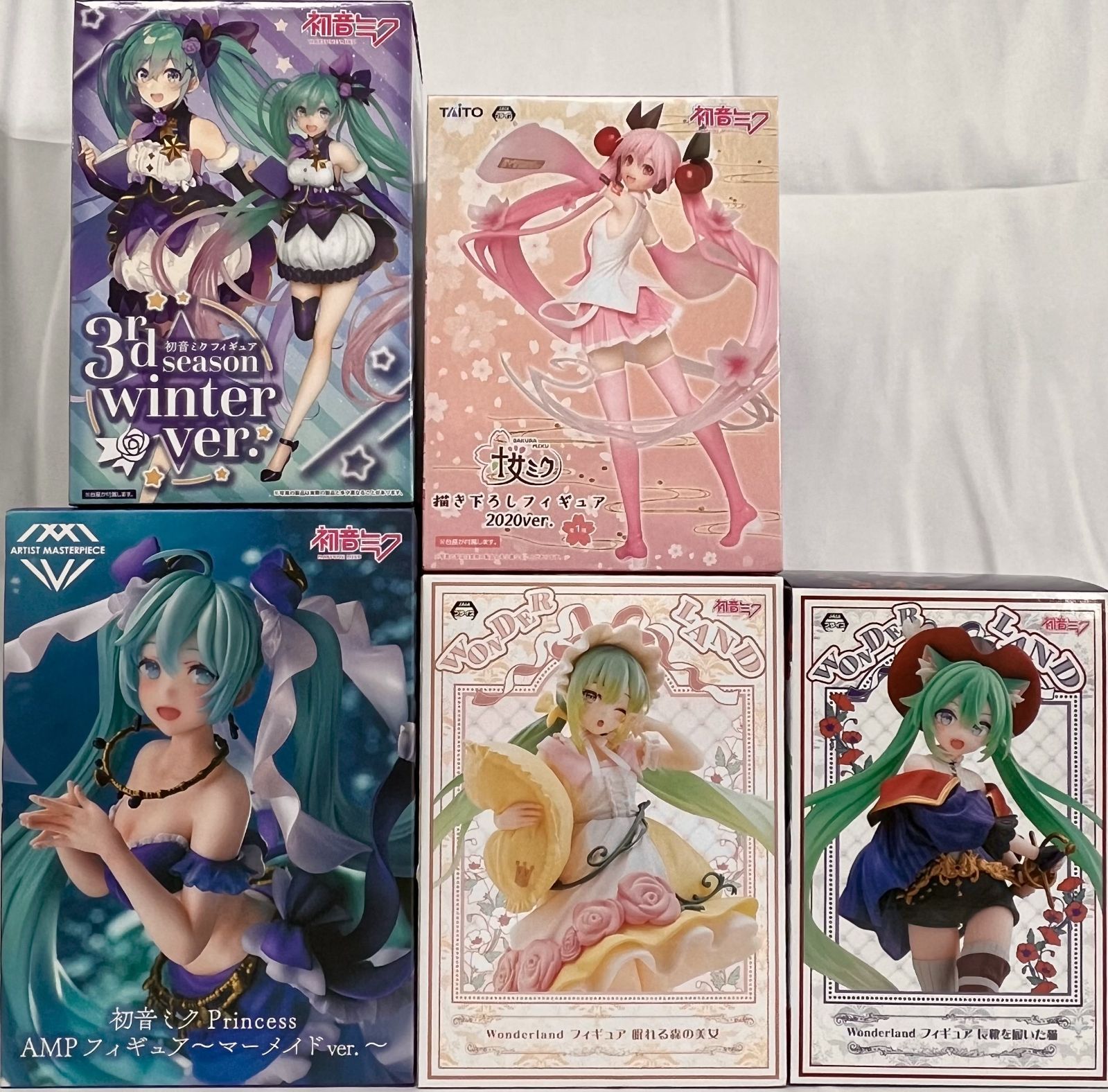 タイトー 初音ミク フィギュア 5種セット まとめ売り - メルカリ