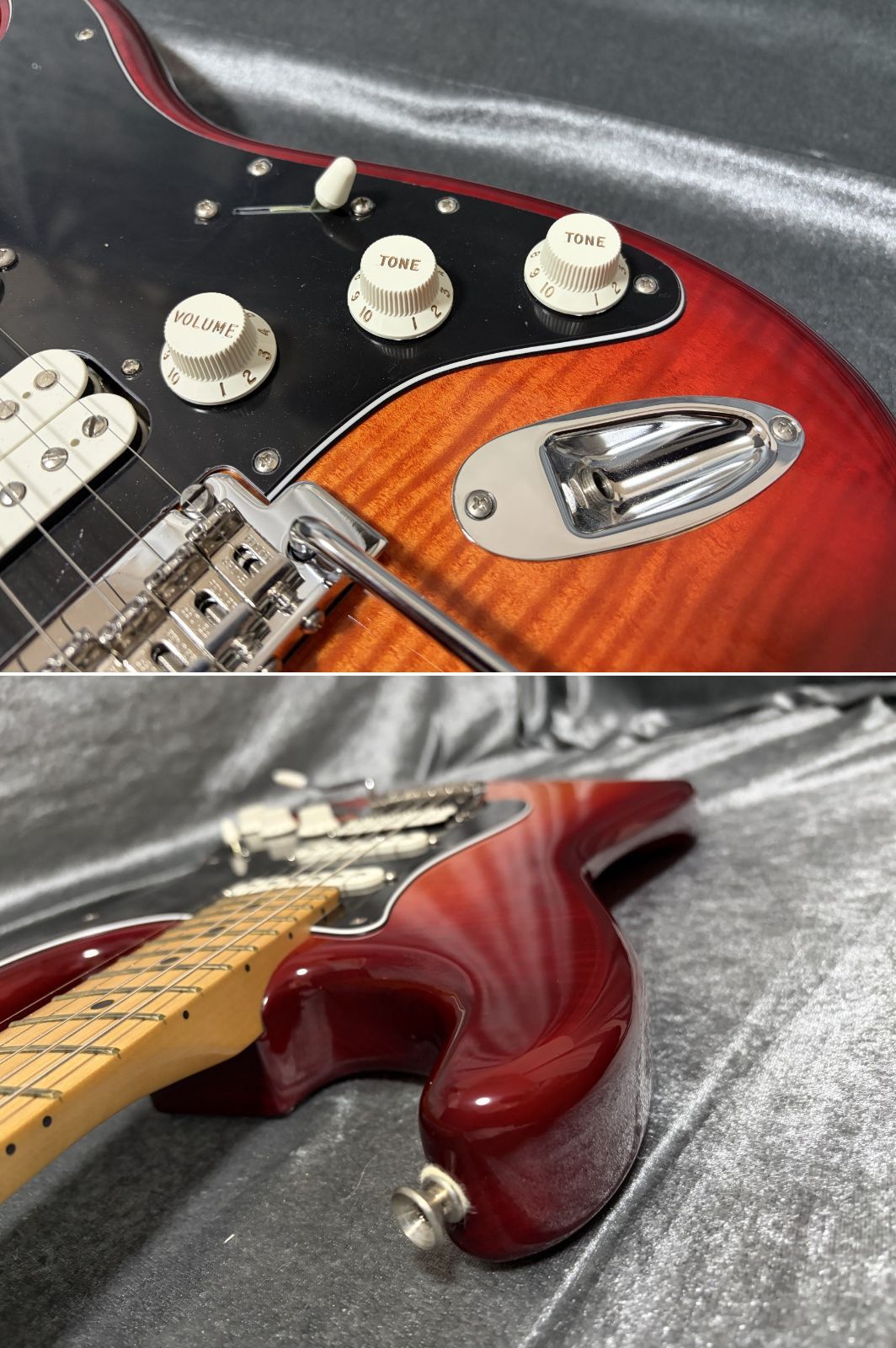 ☆美品 Fender Mexico Player Stratocaster HSS Plus Top フレイム