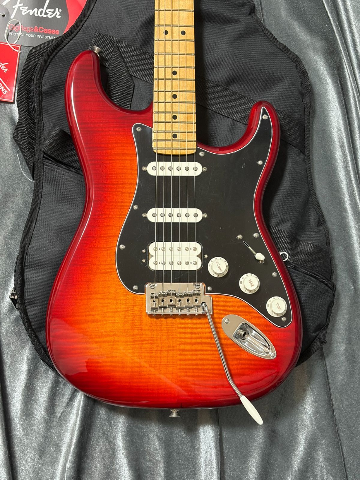 ☆美品 Fender Mexico Player Stratocaster HSS Plus Top フレイム