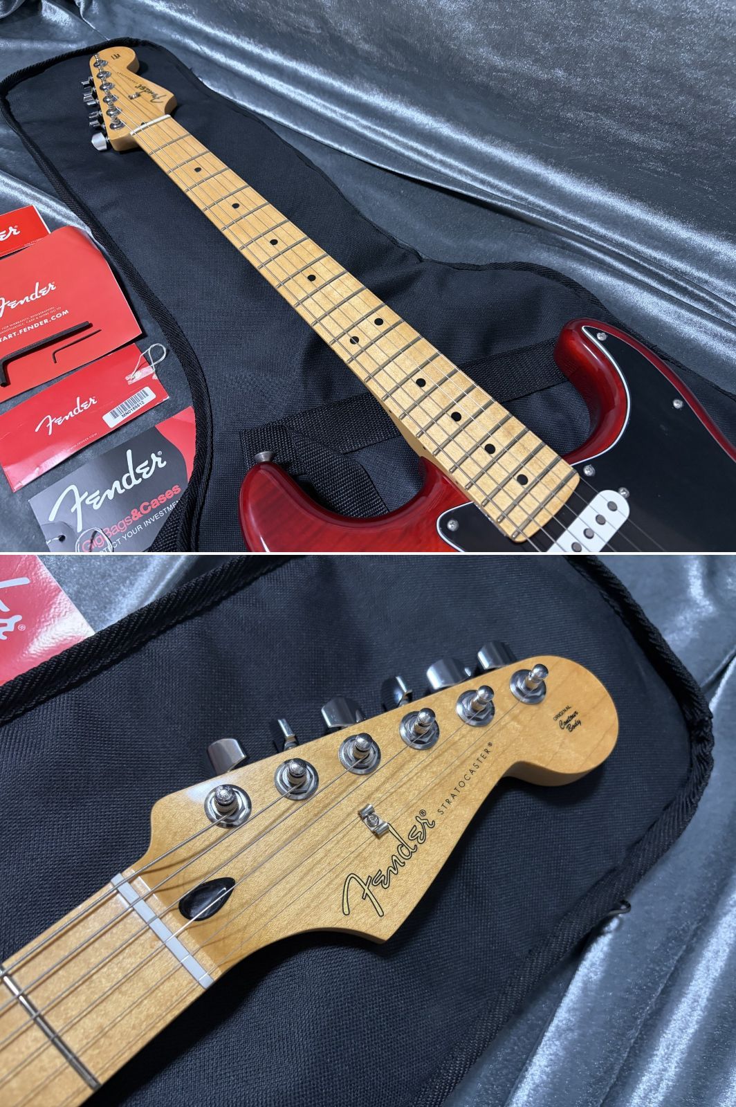☆美品 Fender Mexico Player Stratocaster HSS Plus Top フレイム