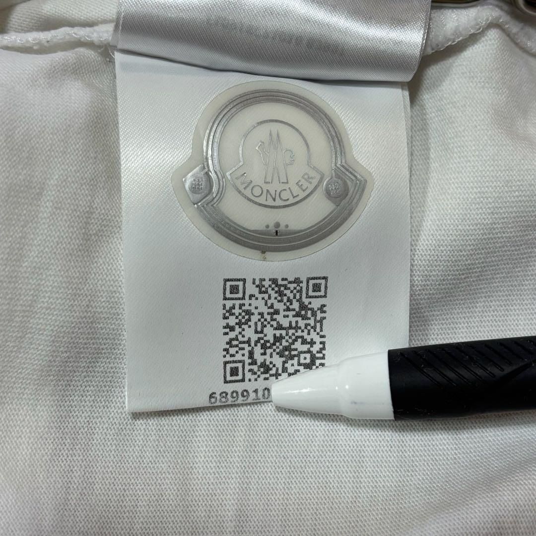 モンクレール プリントロゴ Tシャツ XL ホワイト 国内正規品 5S340 