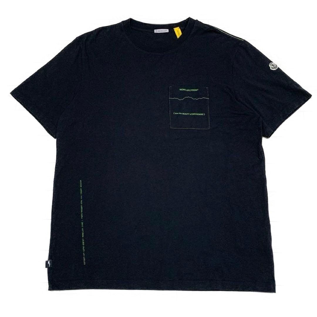 モンクレール 緑ロゴ フラグメント L ブラック Tシャツ 5S343 - メルカリ