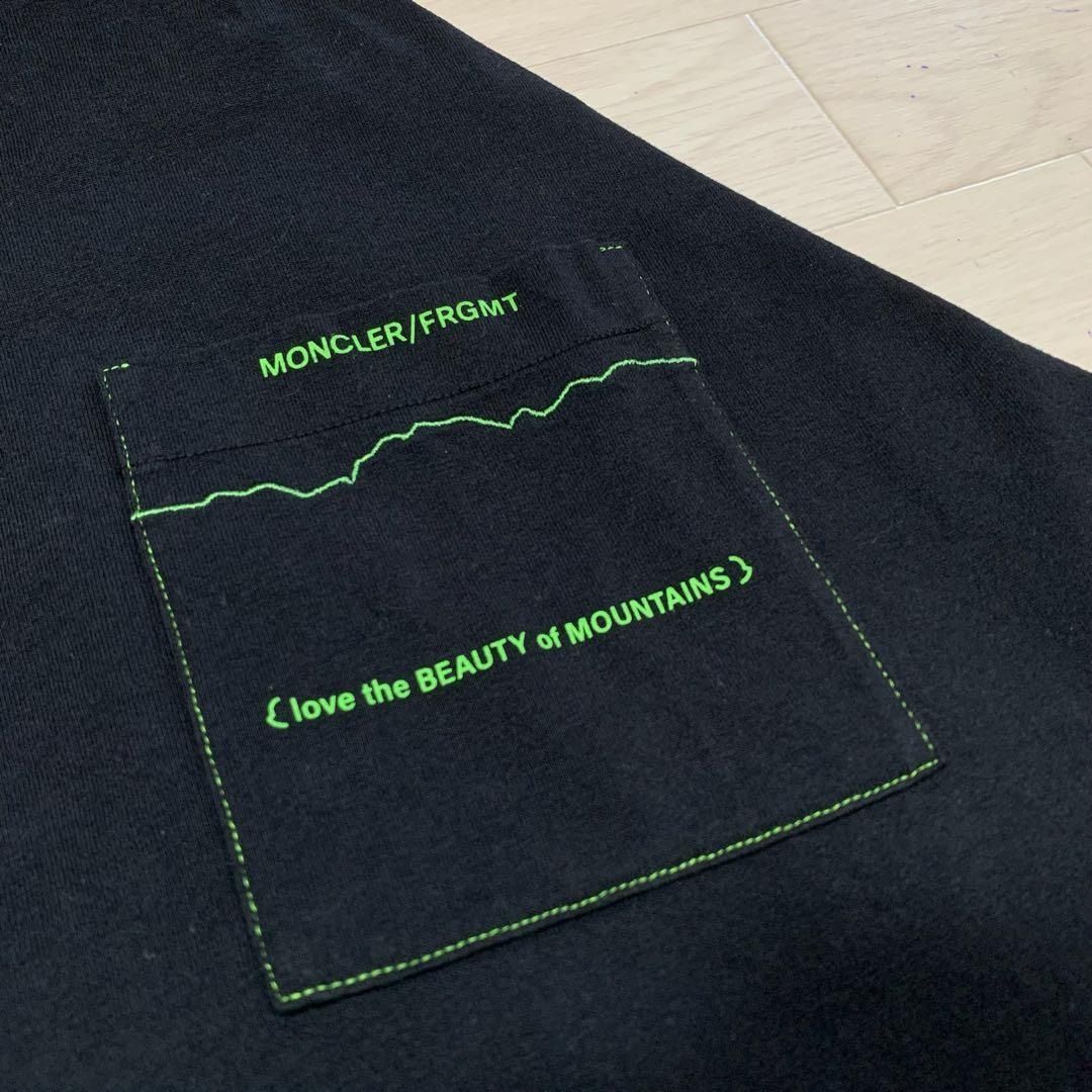 モンクレール 緑ロゴ フラグメント L ブラック Tシャツ 5S343 - メルカリ