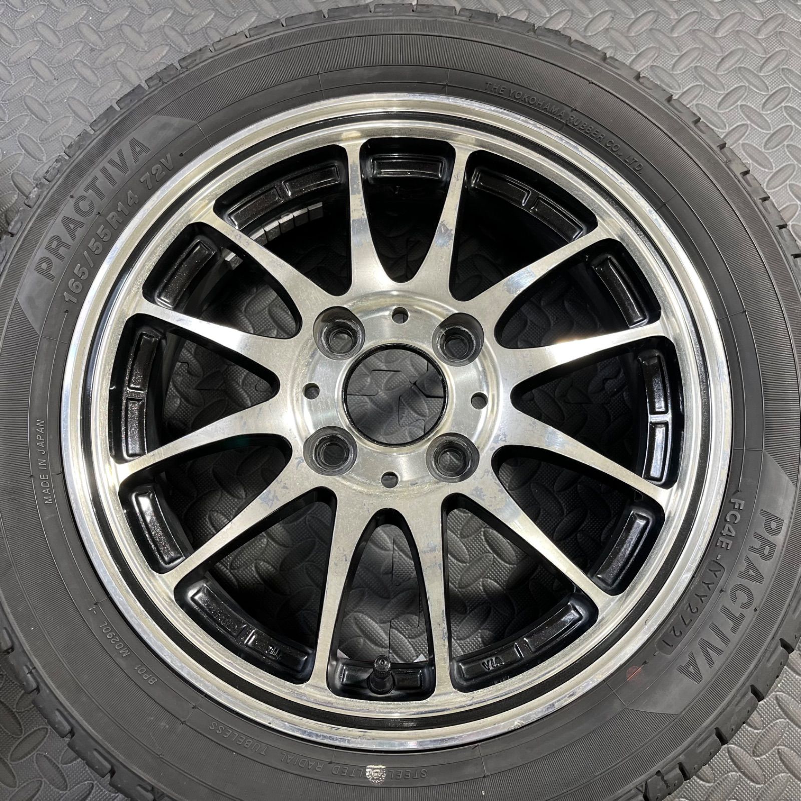 21/23年製 165/55R14 プラクティバ(ヨコハマ製) PIAA ユーロテックS6-R 