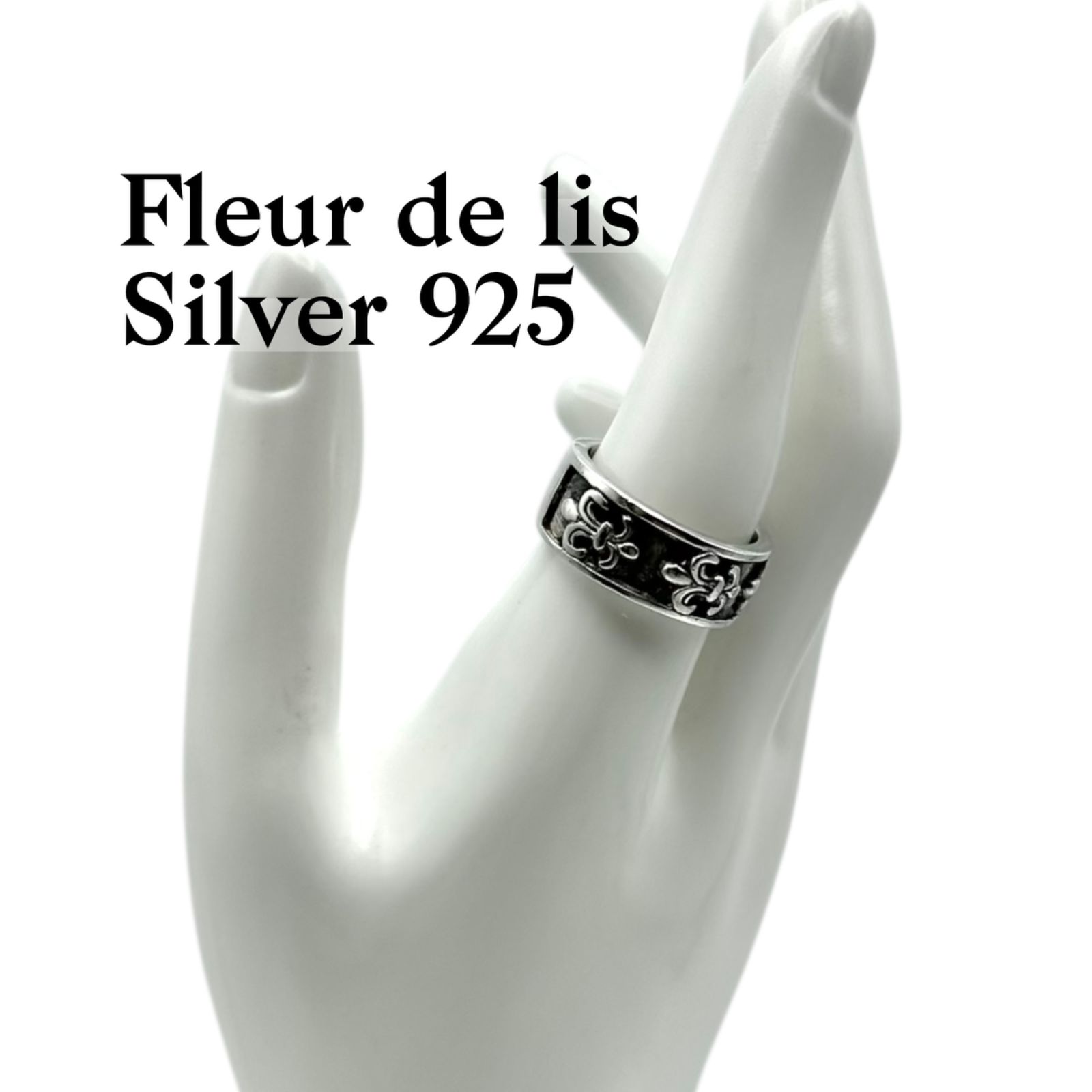 百合の紋章】フルールドリス フレア Silver 925 刻印 90s Vintage 