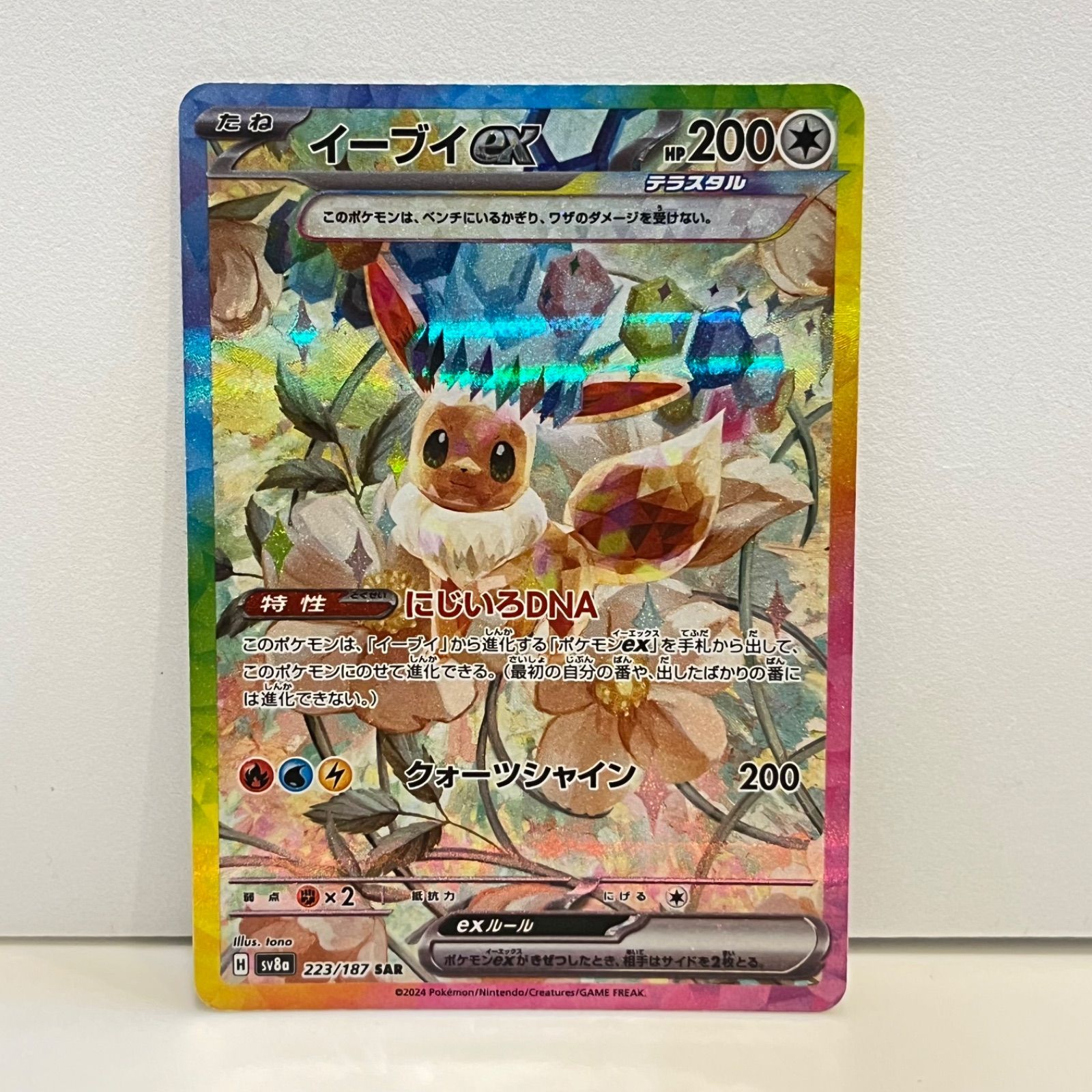 イーブイex 223/187 SAR テラスタルフェスex 管理番号po17 - メルカリ