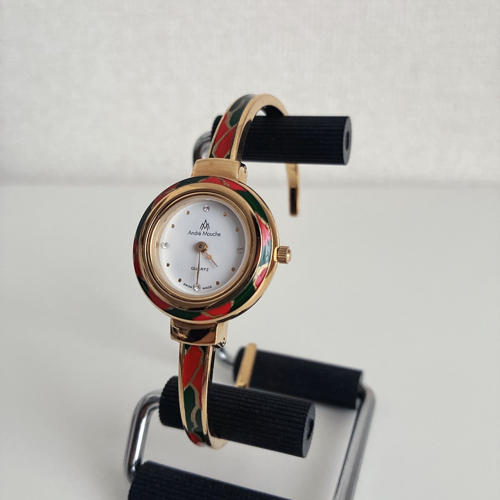 美品✨️稼動品】スイス製 K18GP ANDRE MOUCHE アンドレ・ムーシュ