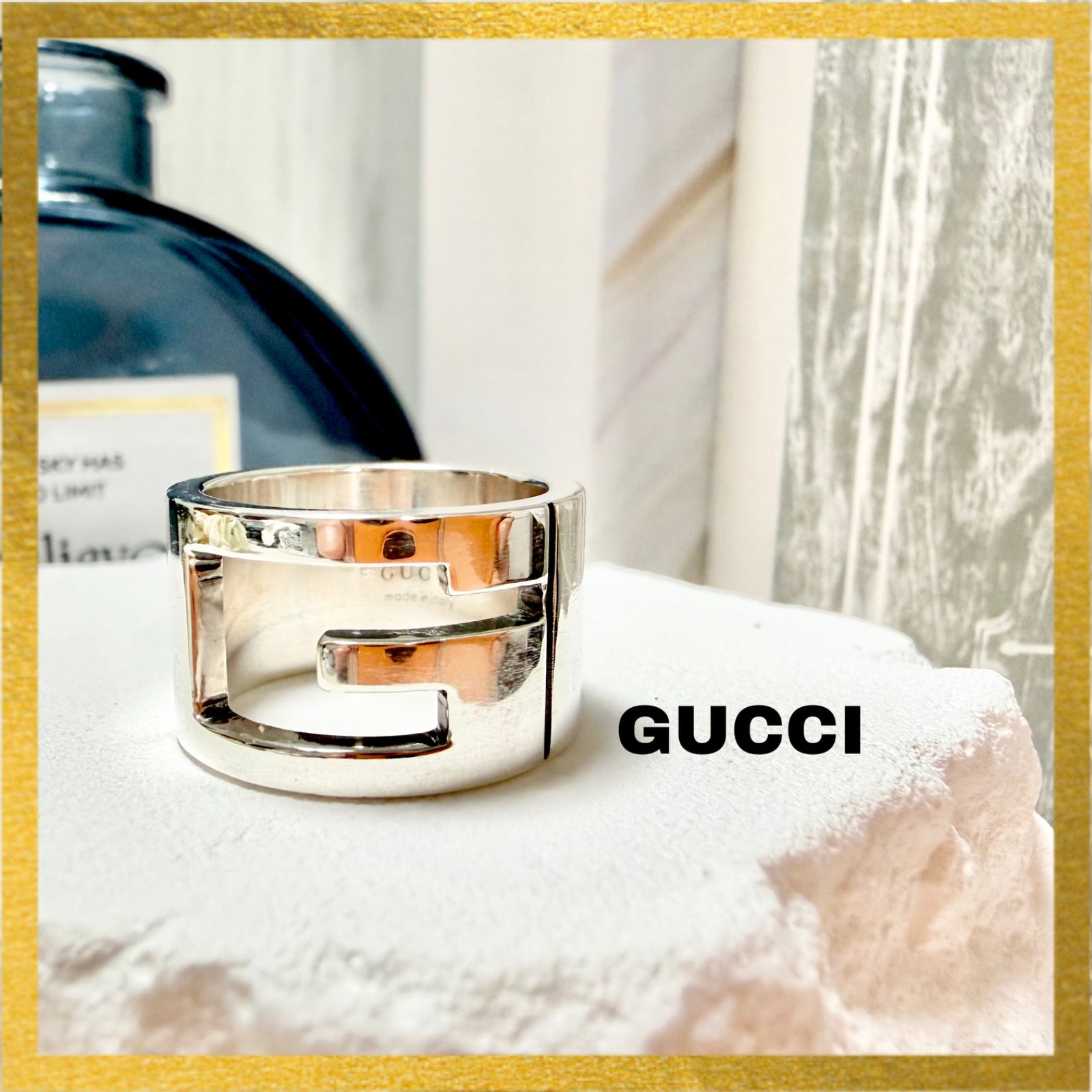 GUCCI リング 指輪 シルバー アクセサリー SV925 ブランデッドG G 