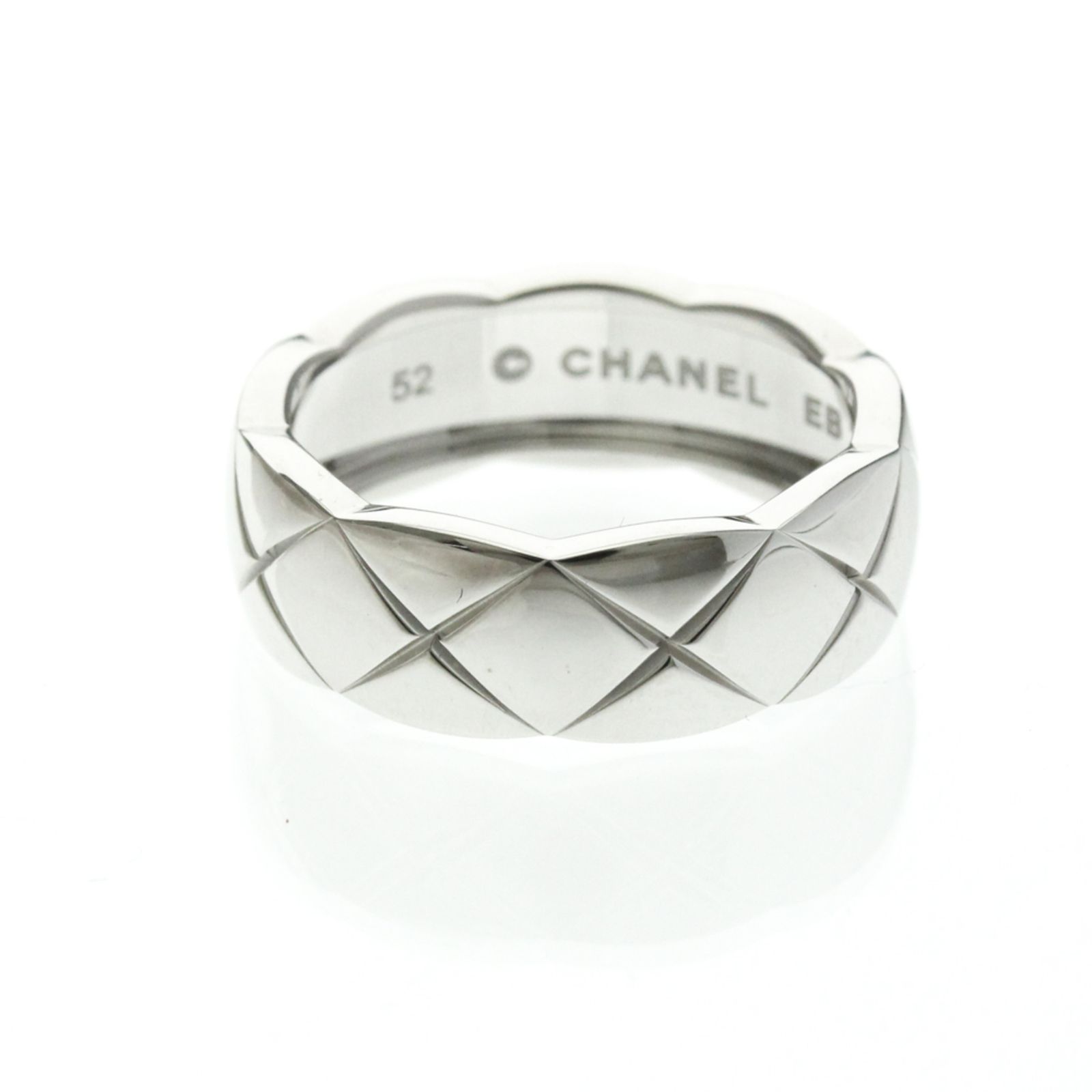 シャネル(Chanel) ココクラッシュリング ミディアムモデル K18ホワイト 