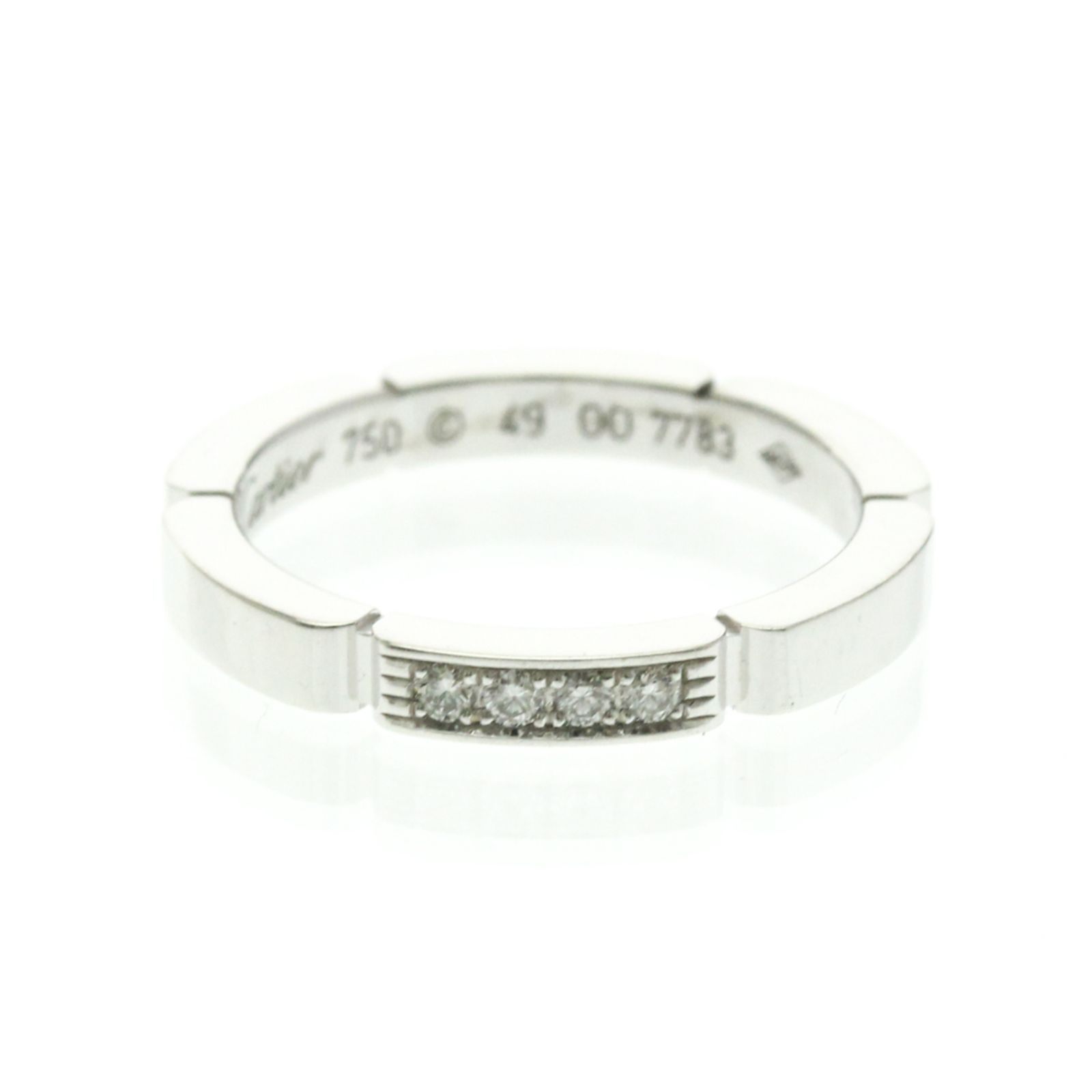 カルティエ(Cartier) マイヨン パンテール リング 4P ダイヤモンド K18 